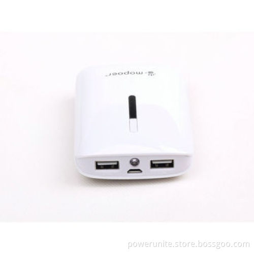 Mobile Power Bank with Dual USB Output Ports, 6,600mAh Capacity